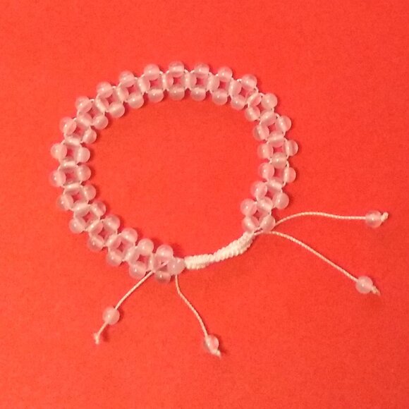 New Natural White Agate Mini Beads Size 4mm Handmade Bracelet - Picture 4 of 8